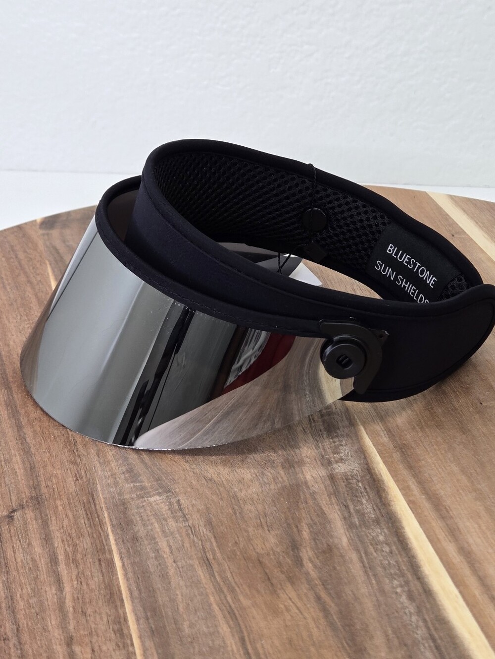 Bluestone Sun Shields Shorty Lux Full Face Shield Visor Black Chrome UV Protecti